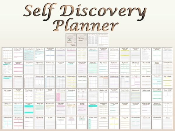 Self Discovery Journal Self Care Planner Inner Critic Shadow Work Printable Mental Health Digital Download Mindfulness Life Organizer - Image 2