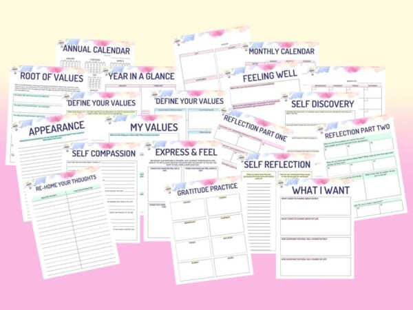 Values Processing Kit Self Care Self Confidence Journal Self Discovery Core Shadow Work Printable Self Esteem Mental Health Digital Download - Image 2