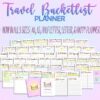 Travel Itinerary Trip Planner Vacation Diary Cruise Journal Printable Digital Download Holiday Budget Organizer Checklist Road Trip Guide