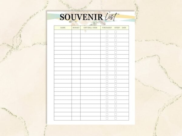 Vacation Planner Planning Journal Hotel Mountain Beach Cruise Island Printable Digital Download Travel Budget Trip Classic Happy PDF - Image 9