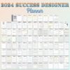 2024 Success Planner Life Planner Self Care Journal Goals Tracker Financial Monthly Weekly Daily Hourly Planner Printable Digital Download - Image 6
