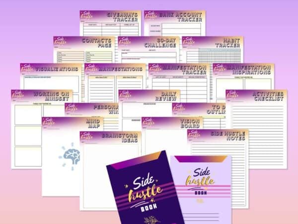 Side Hustle Planner Freelance Small Business Printable Entrepreneur Budget Goals Roadmap Digital Work from Home Side Job Social Media Orders - Image 7