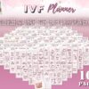 IVF Planner TTC Journal Fertility Journey Infertility Organizer Pregnancy Printable Maternity Digital Download Baby Expecting New Mom