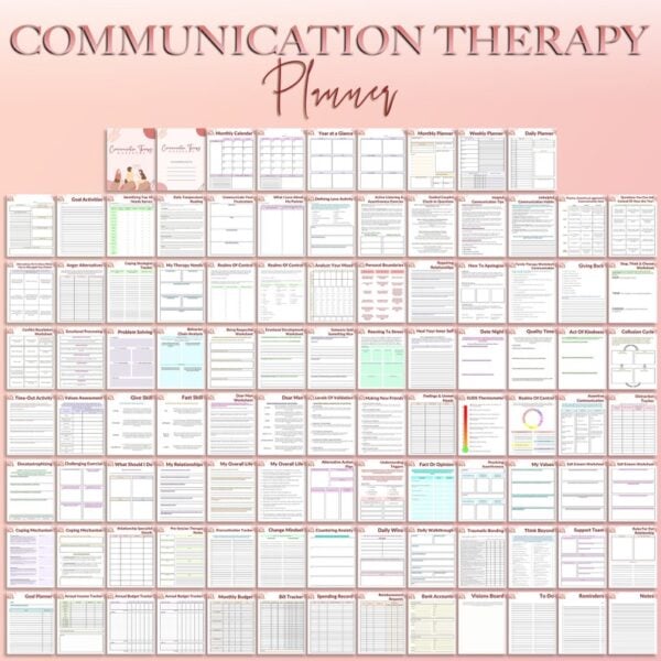 Communication Skills Journal Personal Growth Active Listening Interpersonal Relationships Discussion Therapy Mental Health Problem Solving - Image 7