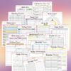 Fitness and Health Planner Weight Loss Printable Workout Journal Diet Tracker Meal Plan Digital Download Wellness Recipe Calories Counter - Image 7