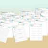 Habit Tracker Planner Hourly Daily Weekly Monthly Habits Routine Fitness Digital Download Personal Career Health Hygiene Reading Study - Image 6