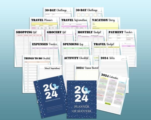 2024 Planner of Success, Productivity Planner, Goal & Habit Tracker Printable, Goodnotes Planner, Life Planner, Daily Weekly Monthly Planner - Image 3