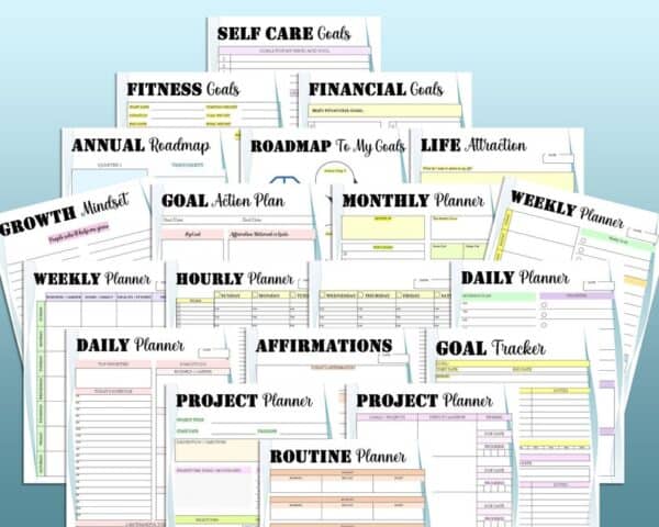 2024 Planner of Success, Productivity Planner, Goal & Habit Tracker Printable, Goodnotes Planner, Life Planner, Daily Weekly Monthly Planner - Image 7