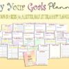 Goals Planner Printable Life Productivity Digital Finances Career Relationships Slay Your Goals Setting Habit Tracker Yearly Monthly Weekly