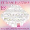 Fitness and Health Planner Weight Loss Printable Workout Journal Diet Tracker Meal Plan Digital Download Wellness Recipe Calories Counter