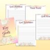 Goals Planner Printable Life Productivity Digital Finances Career Relationships Slay Your Goals Setting Habit Tracker Yearly Monthly Weekly - Image 5