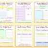 Goals Planner Printable Life Productivity Digital Finances Career Relationships Slay Your Goals Setting Habit Tracker Yearly Monthly Weekly - Image 7