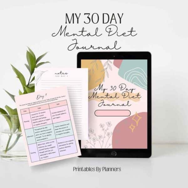 30 Day Mental Diet Journal - Image 2