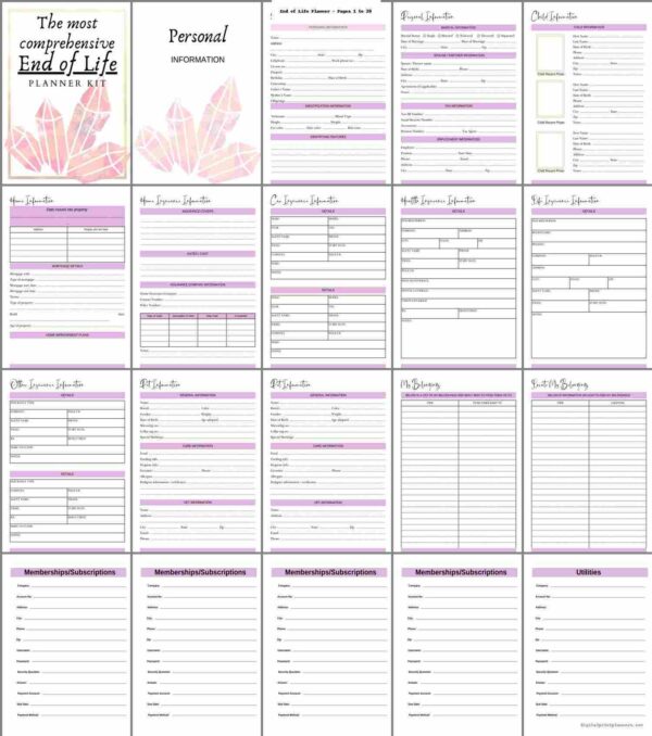Most Comprehensive End of Life Planner – A4 Size with Black Ring Binding - Image 3