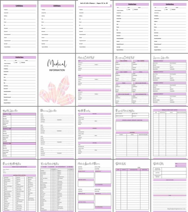 Most Comprehensive End of Life Planner – A4 Size with Black Ring Binding - Image 4