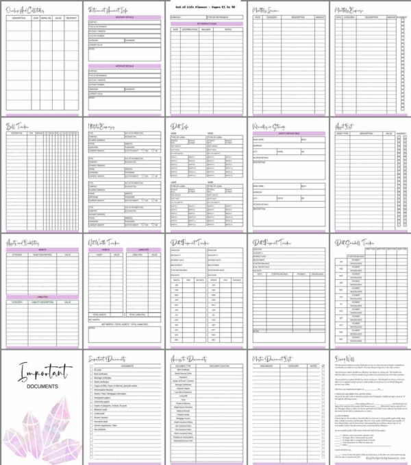 Most Comprehensive End of Life Planner – A4 Size with Black Ring Binding - Image 6