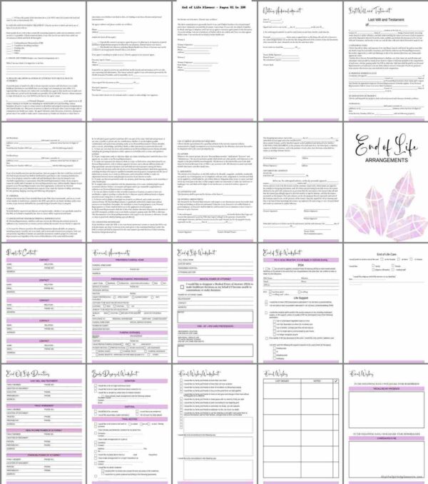 Most Comprehensive End of Life Planner – A4 Size with Black Ring Binding - Image 7