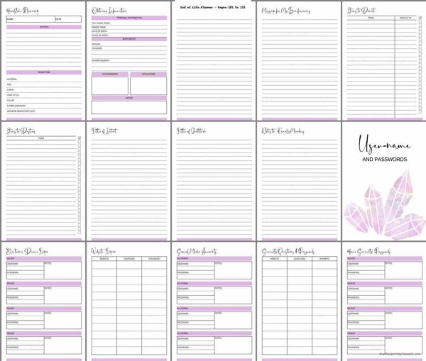 Most Comprehensive End of Life Planner – A4 Size with Black Ring Binding - Image 8